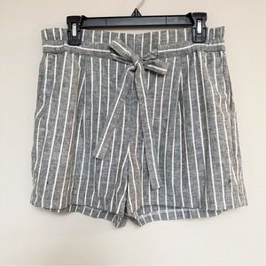 EXPRESS | Linen Striped Shorts